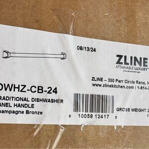 ZLINE Appliance 24 inch Champagne Bronze Dishwasher Handle